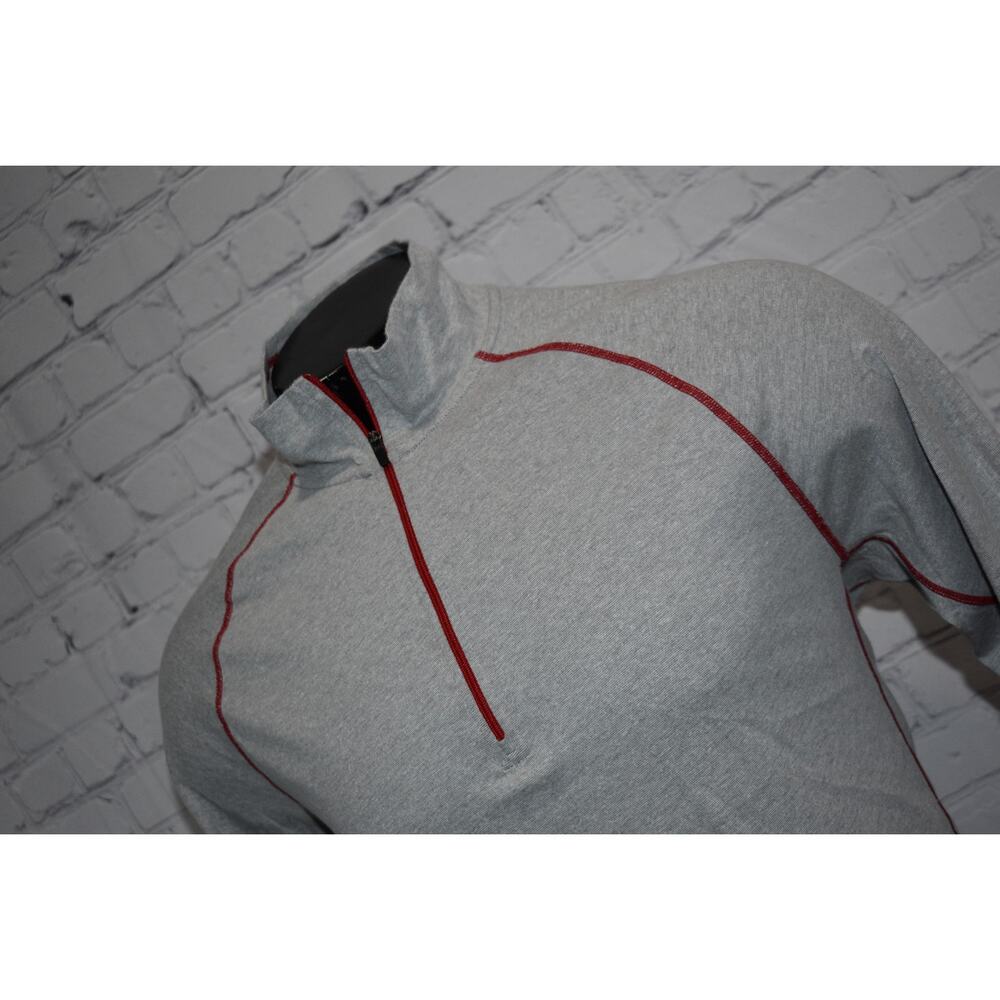 Cloudveil Pullover Mens Large 1/4 Zip Gray Hiking Trail Performance Base Layer